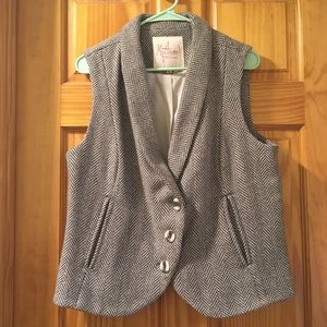 NWOT ModCloth New Orleans Nature Vest in Grey, XL